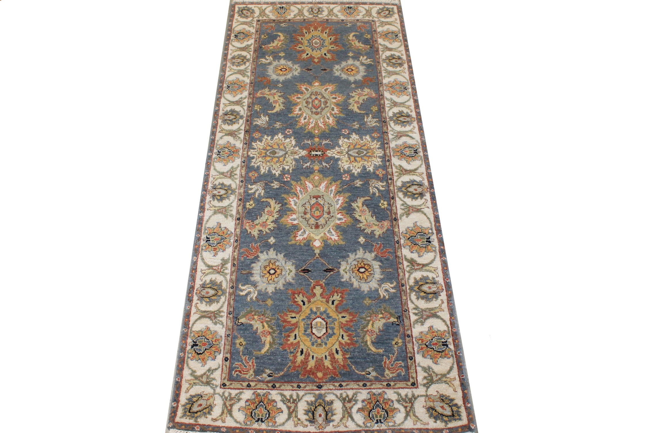 6 ft. Runner Traditional Hand Knotted Wool Area Rug - MR027091