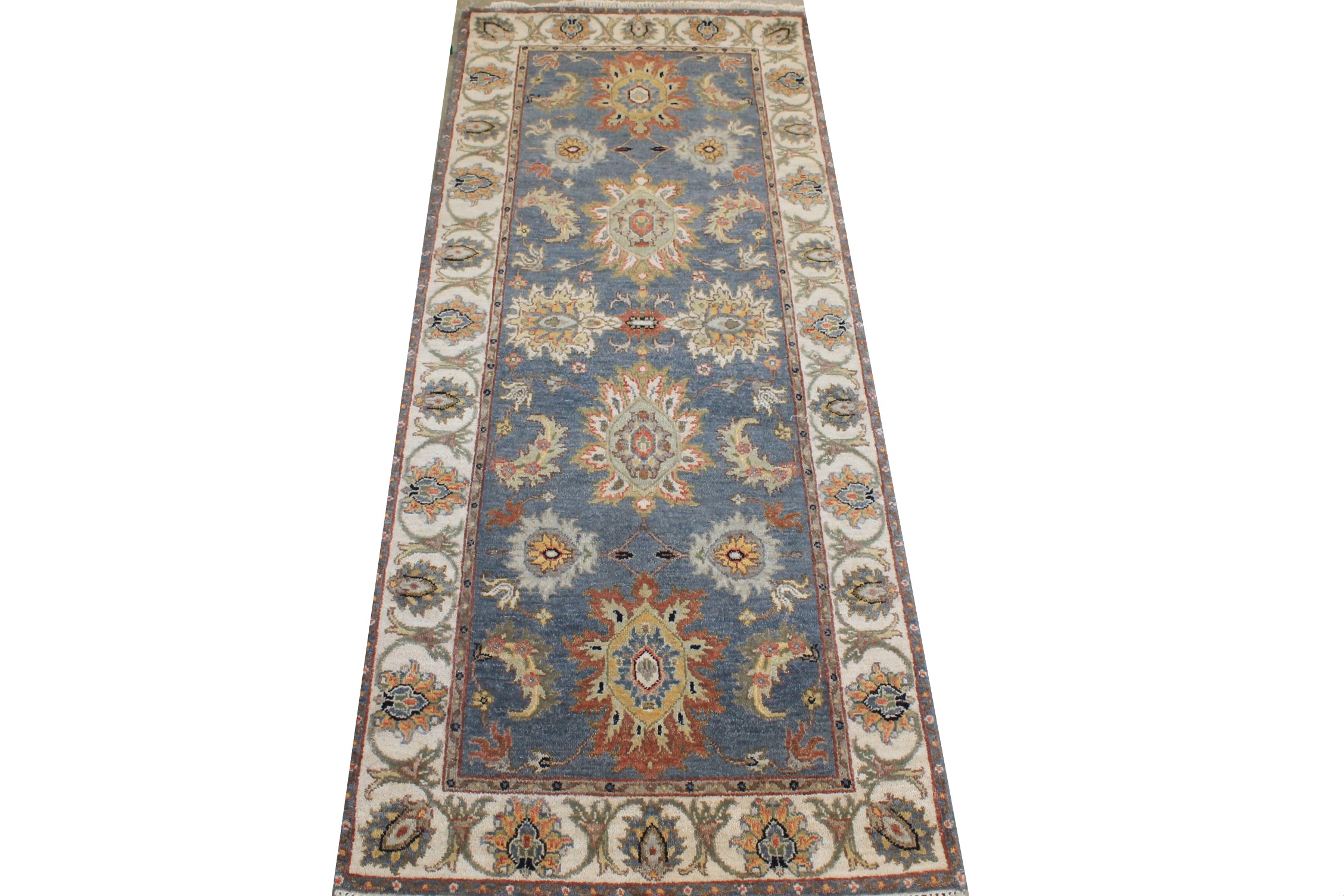 6 ft. Runner Traditional Hand Knotted Wool Area Rug - MR027091