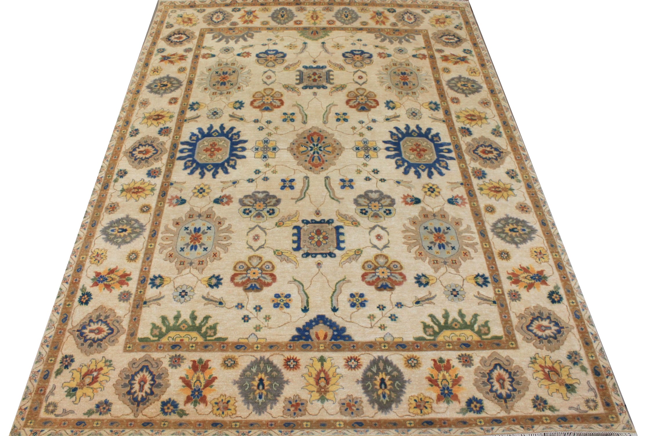 9x12 Traditional Hand Knotted Wool Area Rug - MR027102