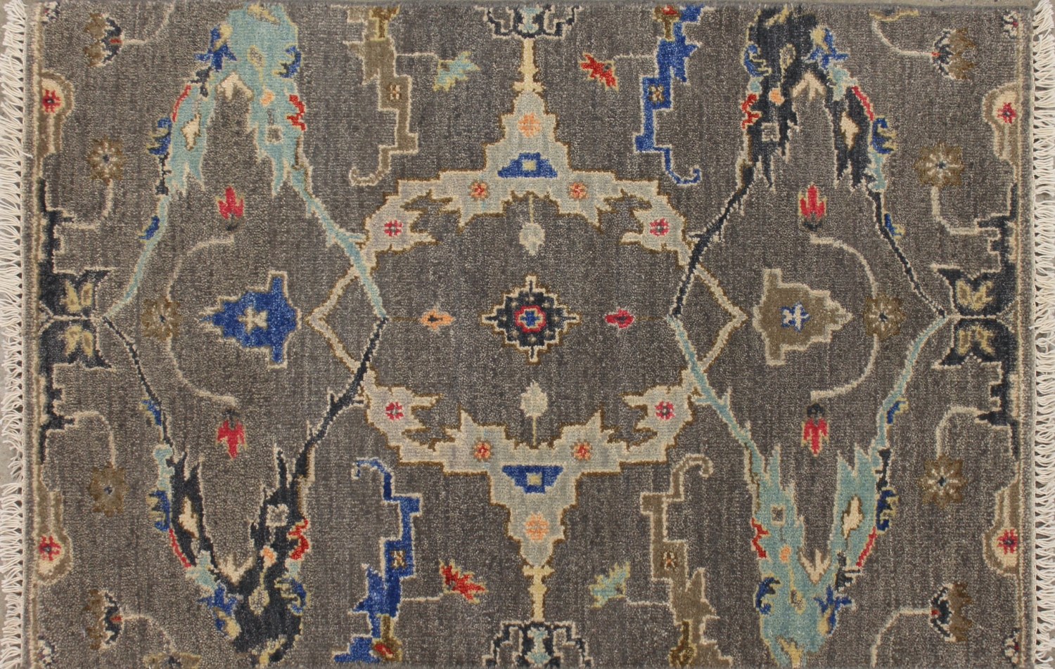 2X3 Oriental Hand Knotted Wool Area Rug - MR027382