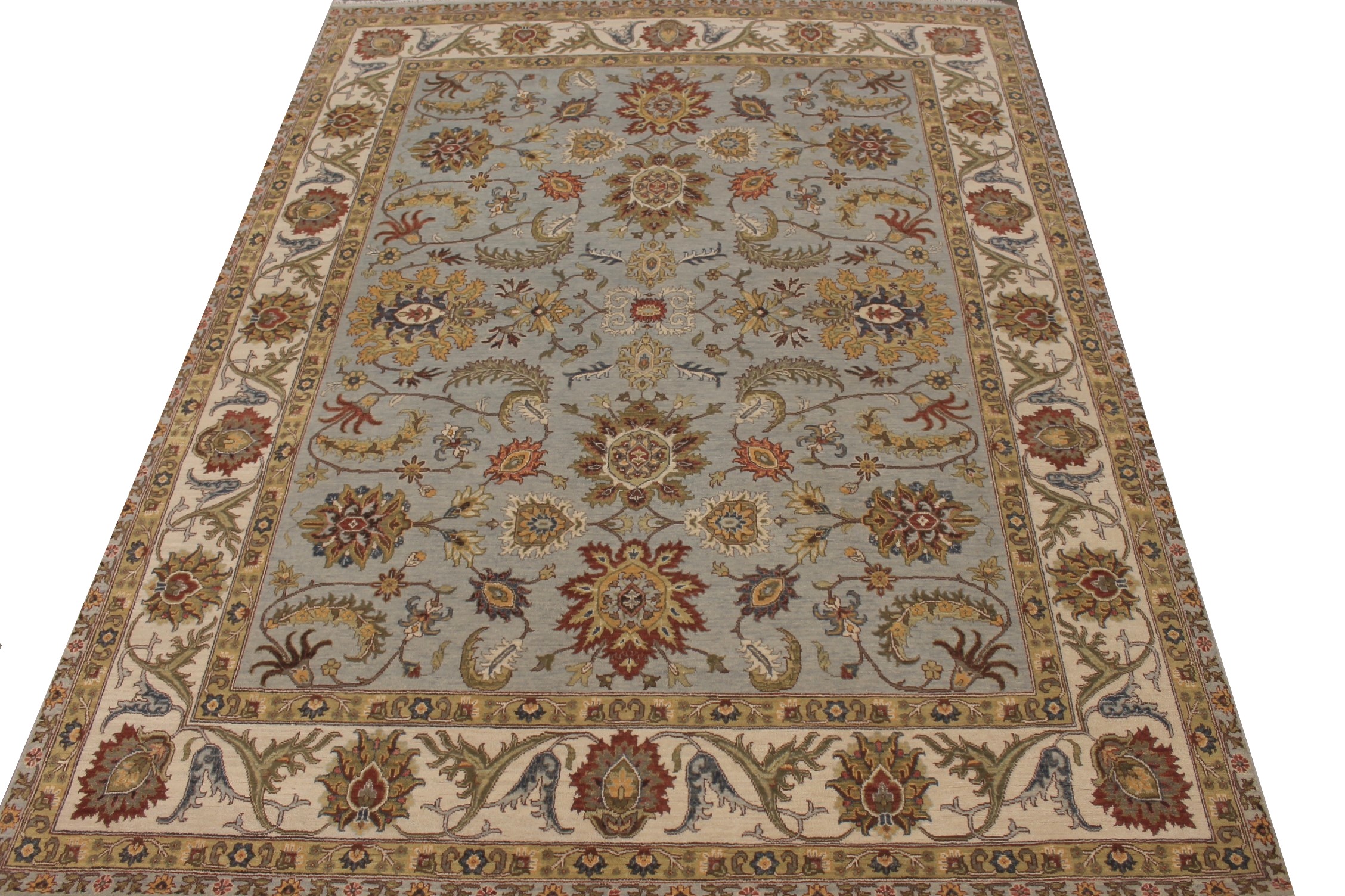 8x10 Oriental Hand Knotted Wool Area Rug - MR027404