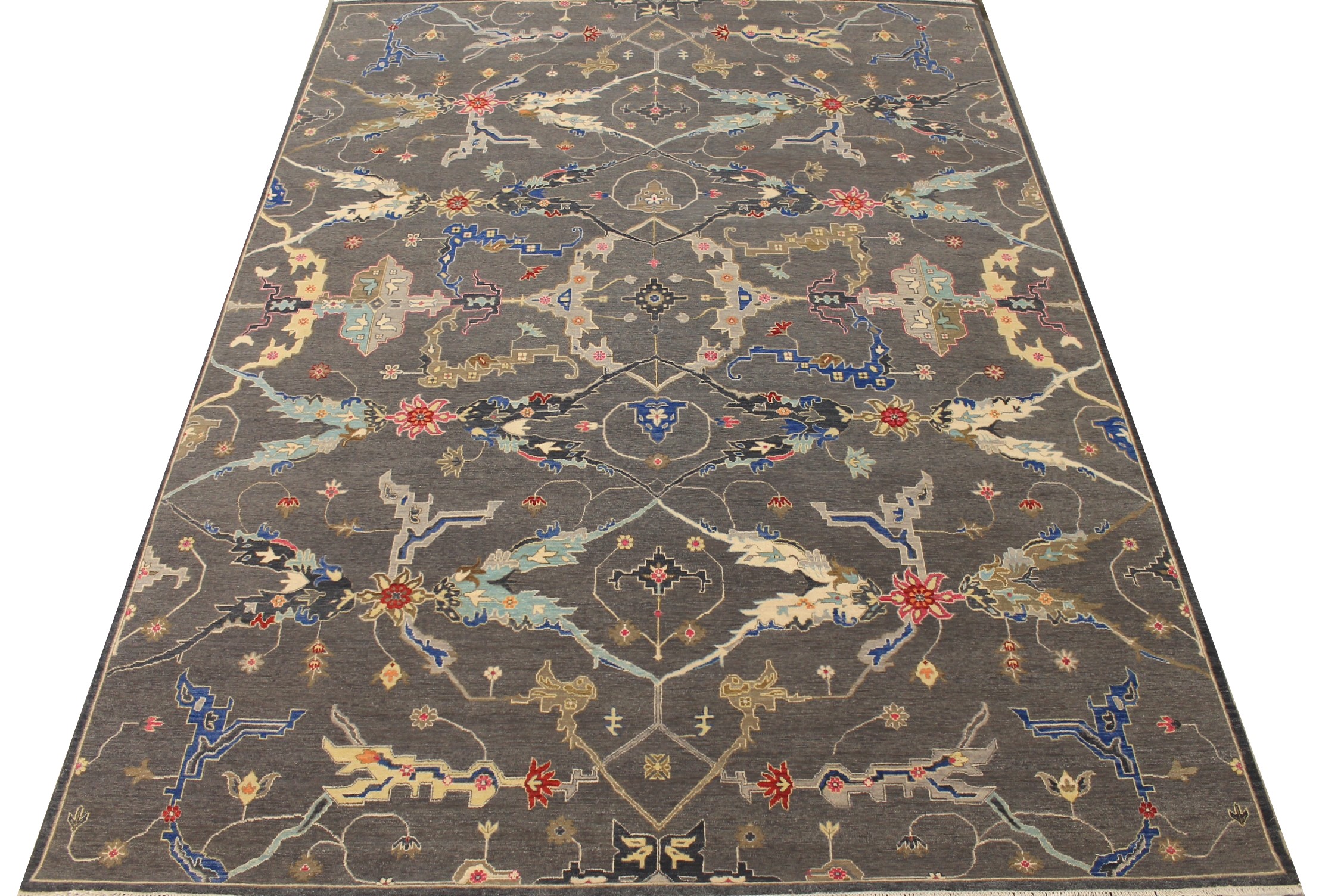 9x12 Oriental Hand Knotted Wool Area Rug - MR027414