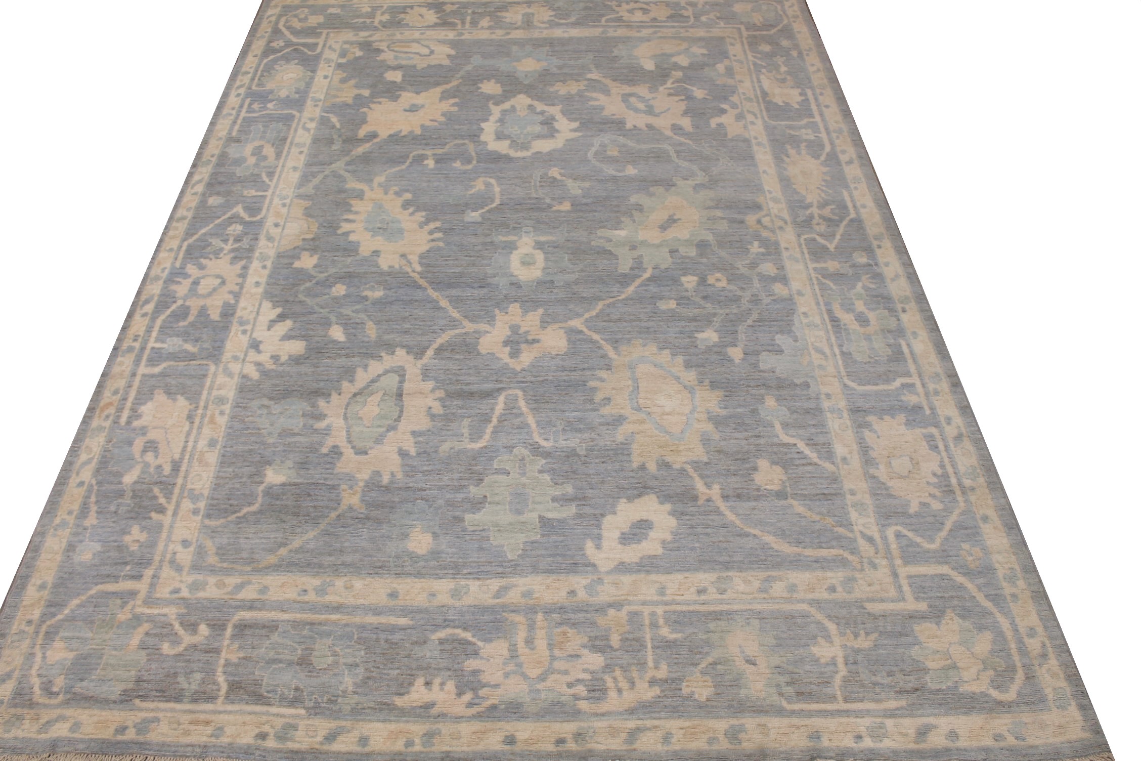 10x14 Oushak Hand Knotted Wool Area Rug - MR027524