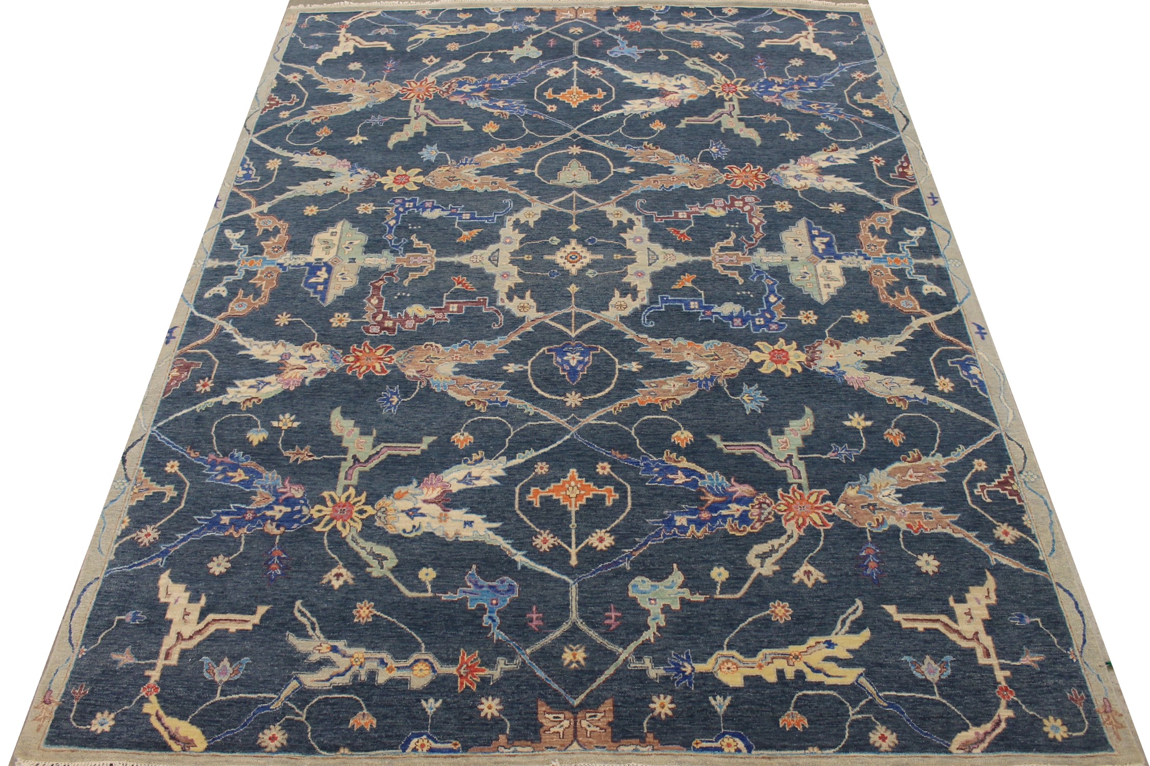 8x10 Oriental Hand Knotted Wool Area Rug - MR027577