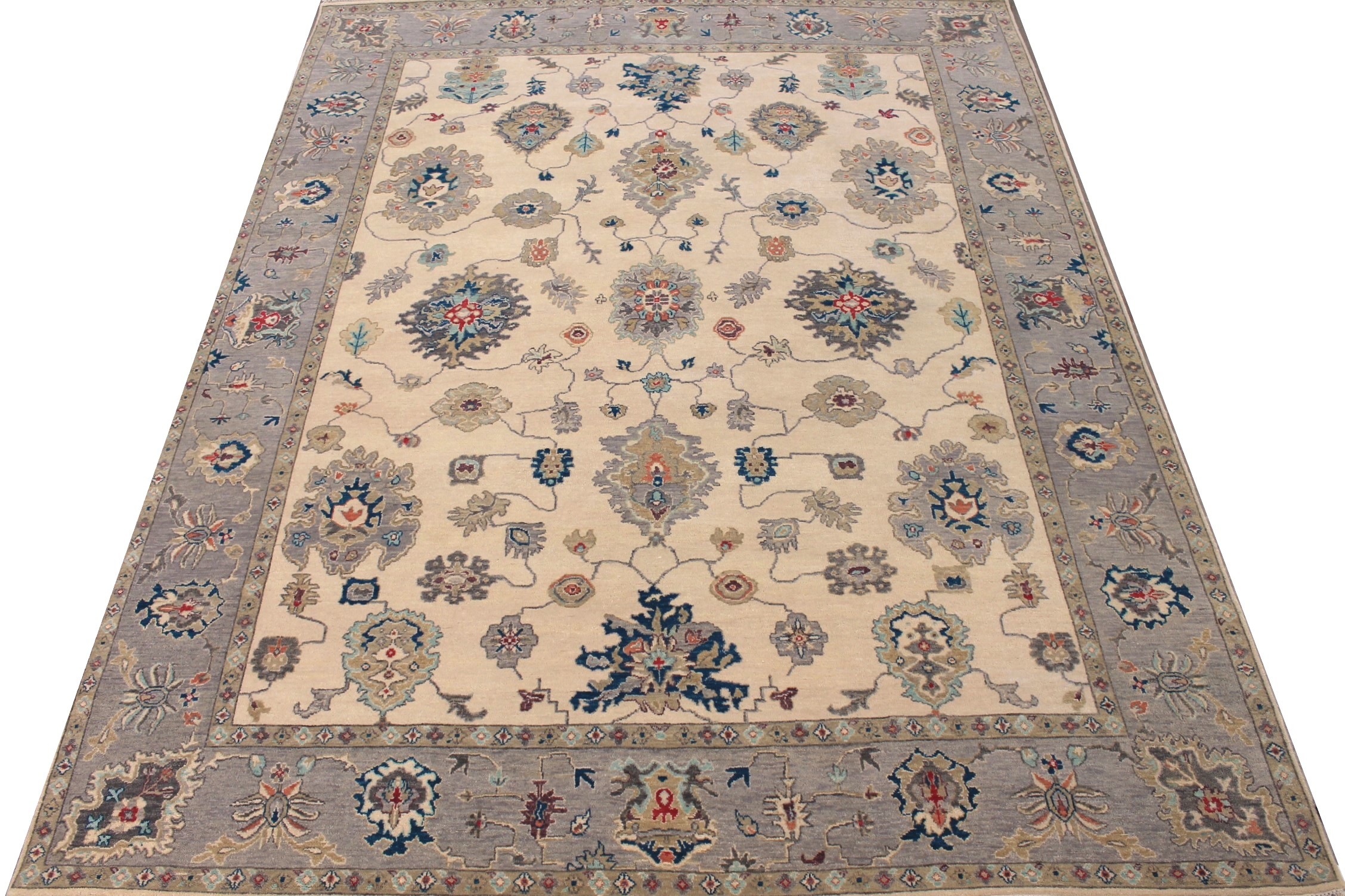 8x10 Oriental Hand Knotted Wool Area Rug - MR027581