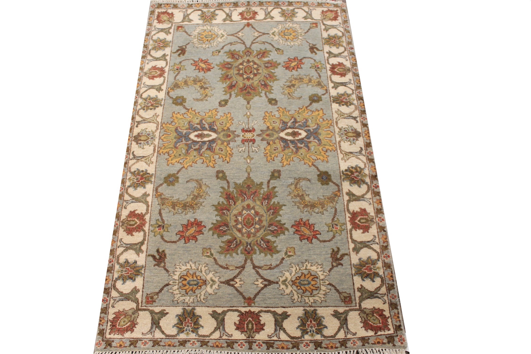 3x5 Oriental Hand Knotted Wool Area Rug - MR027612