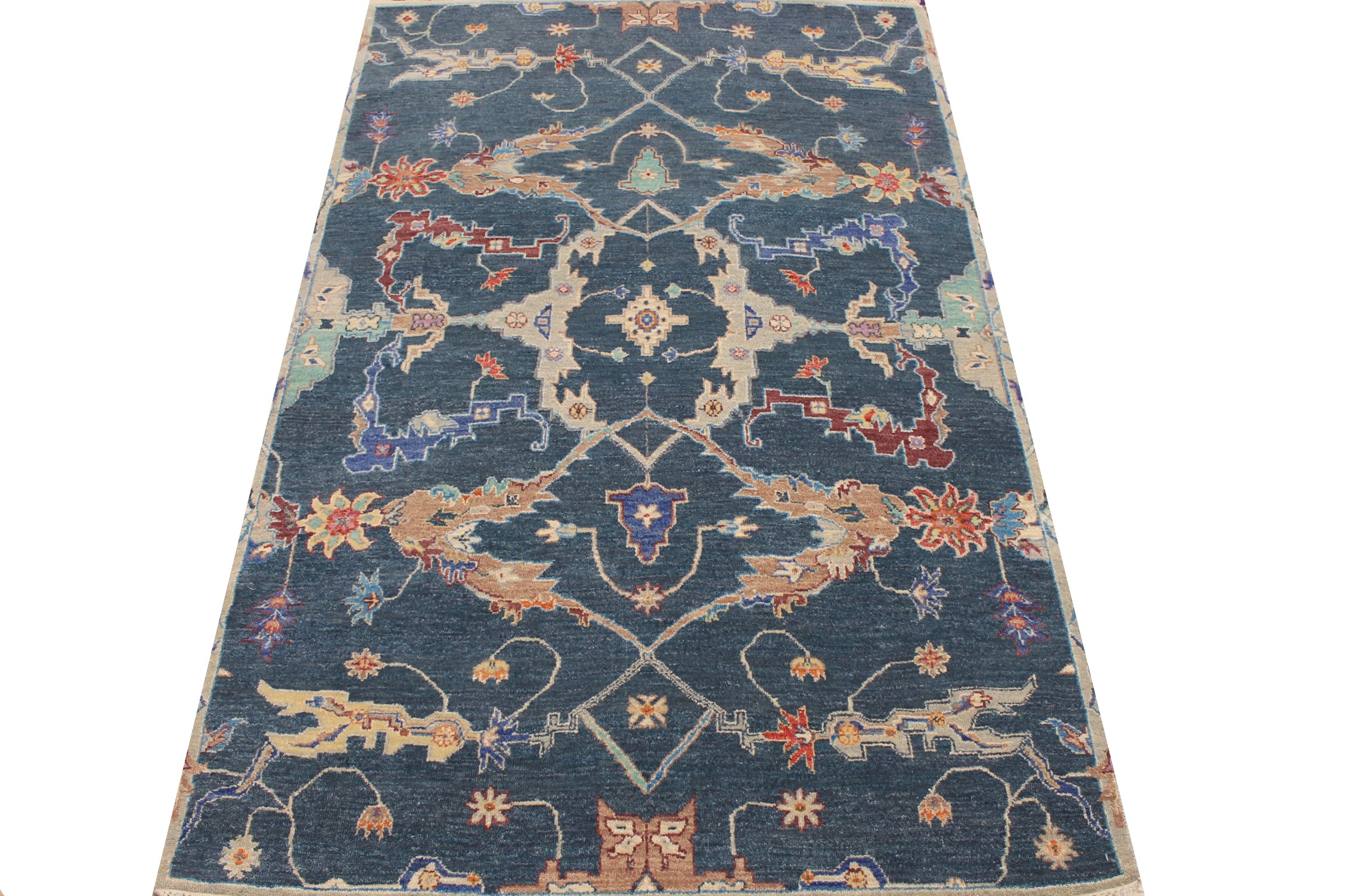 4x6 Oriental Hand Knotted Wool Area Rug - MR027616