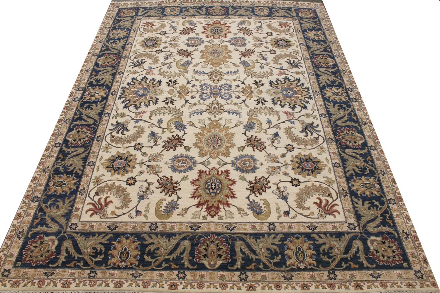 9x12 Traditional Hand Knotted Wool Area Rug - MR027713