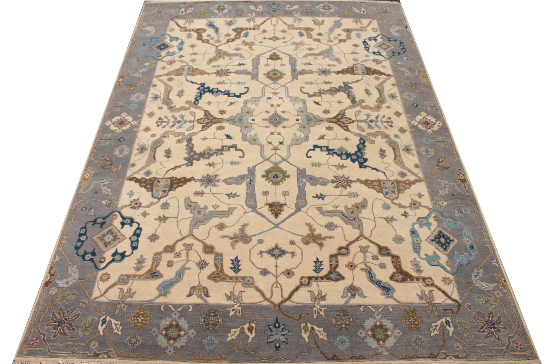9x12 Traditional Hand Knotted Wool Area Rug - MR027859