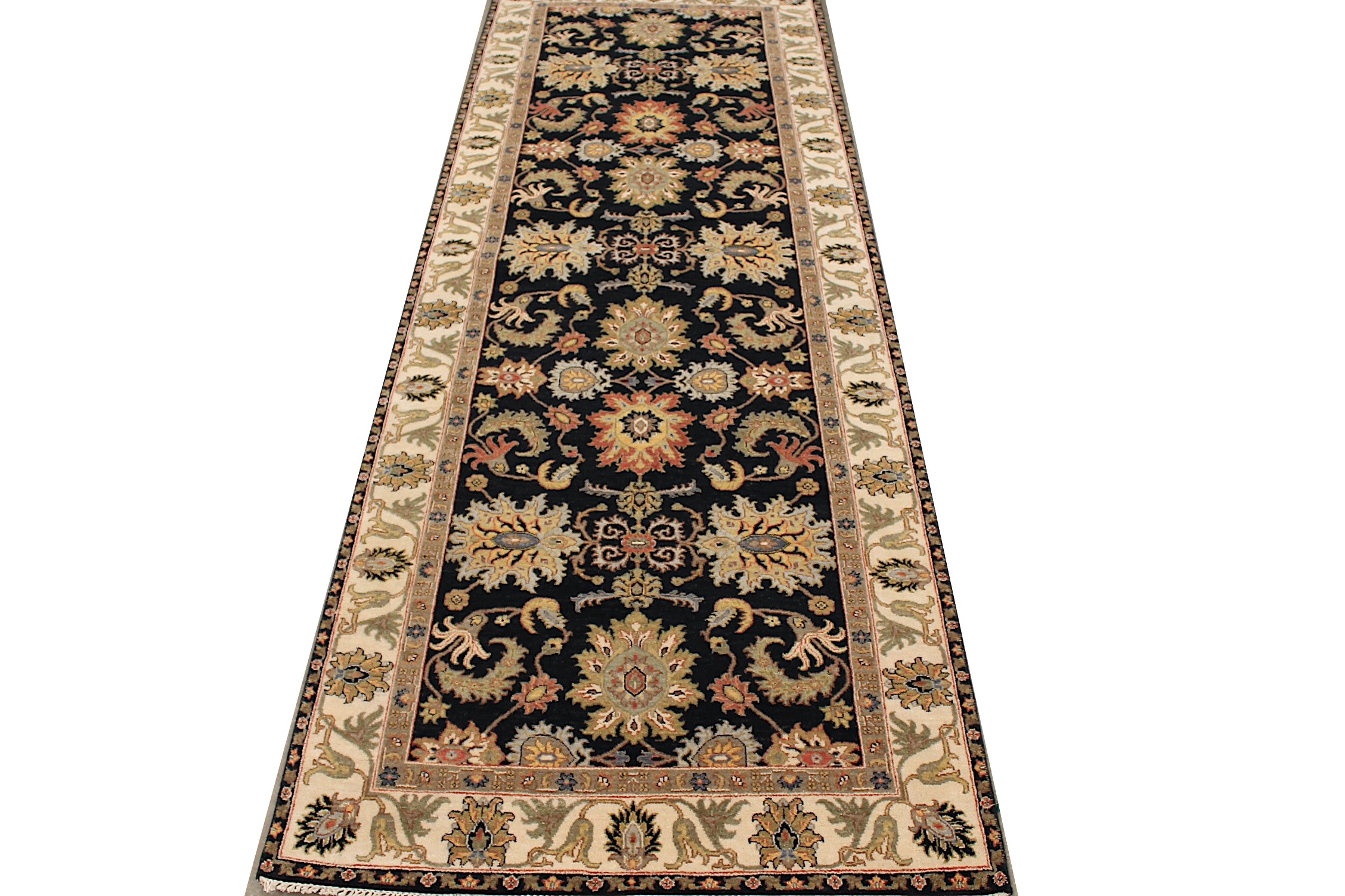 Wide Runner Traditional Hand Knotted Wool Area Rug - MR027863