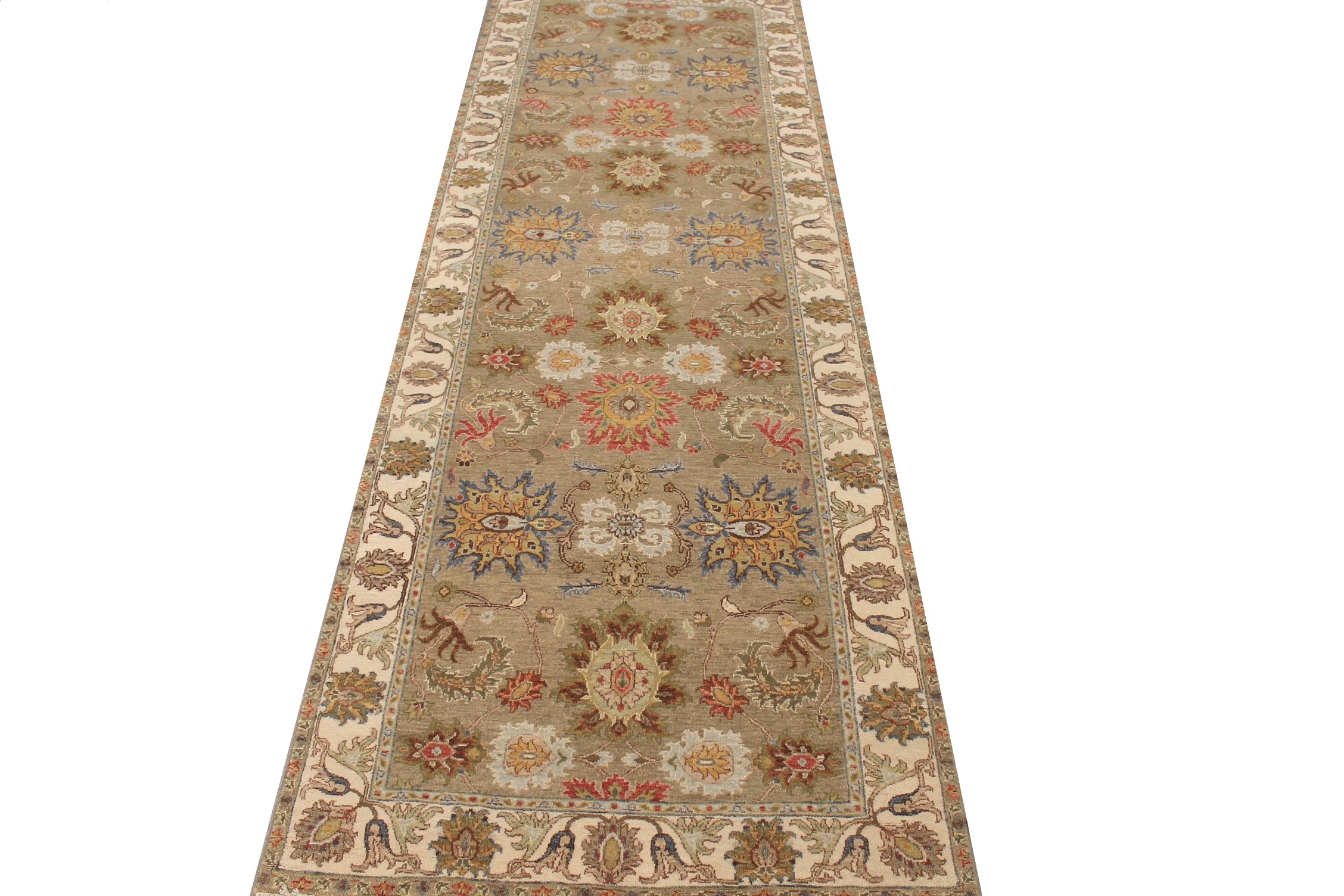 Wide Runner Traditional Hand Knotted Wool Area Rug - MR027873