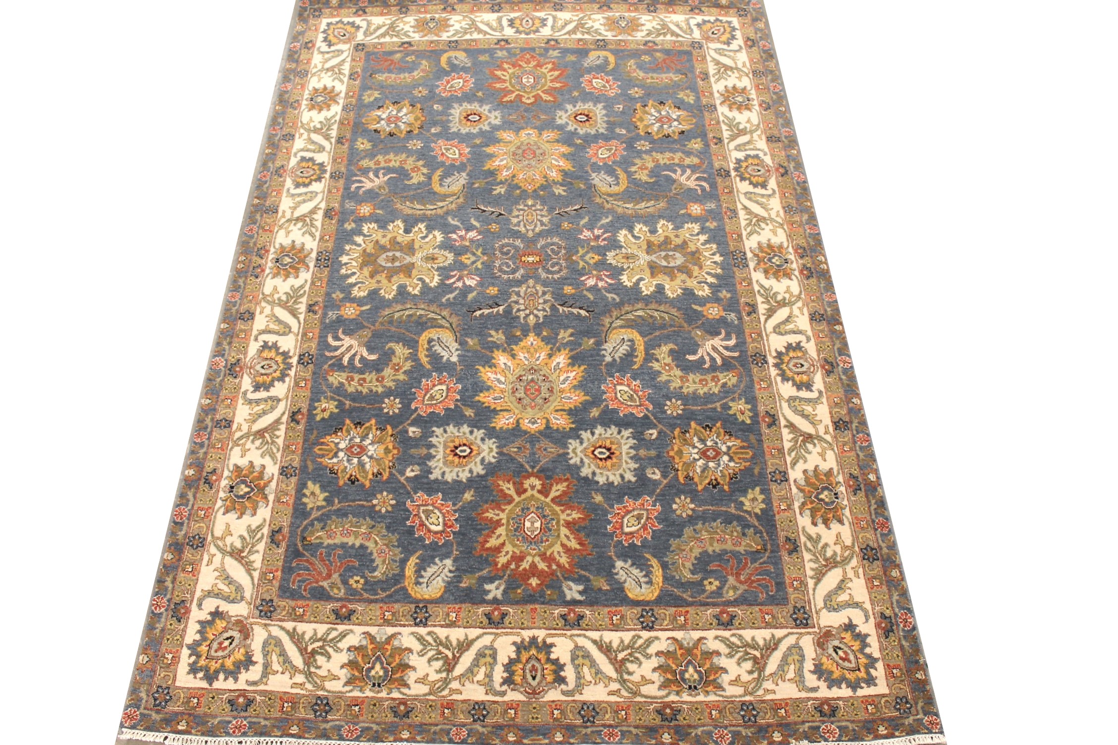 6x9 Traditional Hand Knotted Wool Area Rug - MR027878