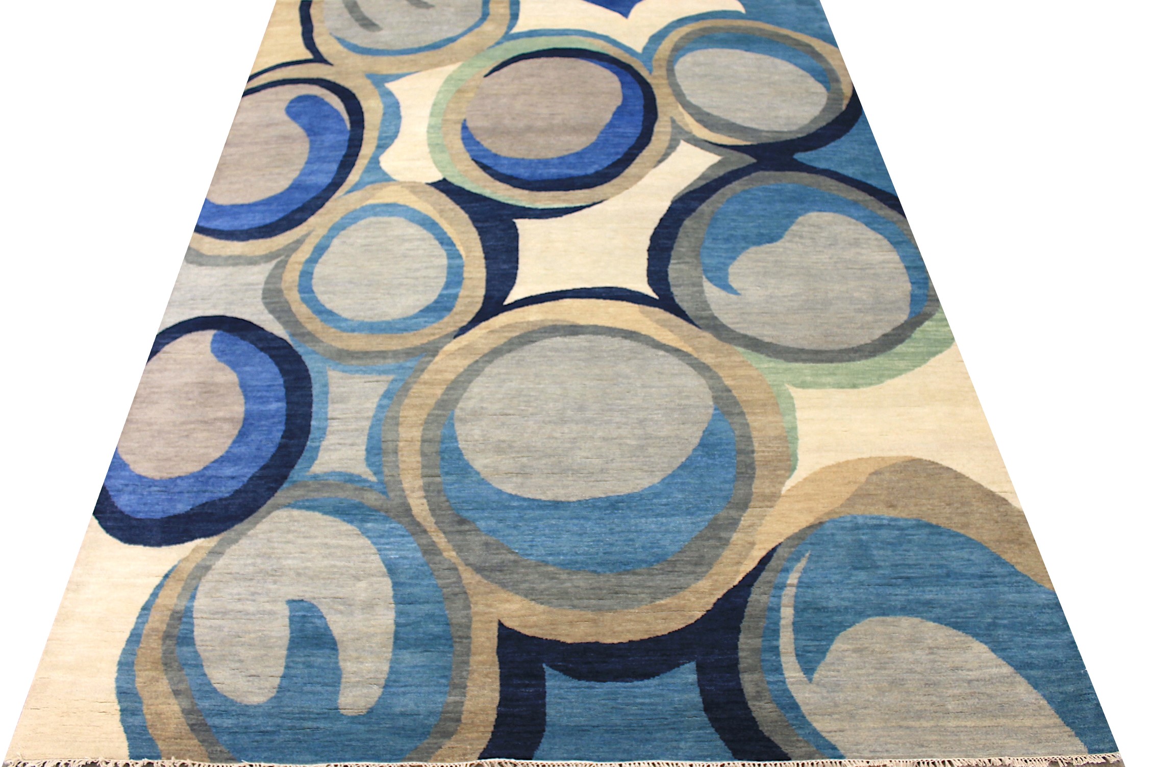 9x12 Modern Hand Knotted Wool Area Rug - MR027884