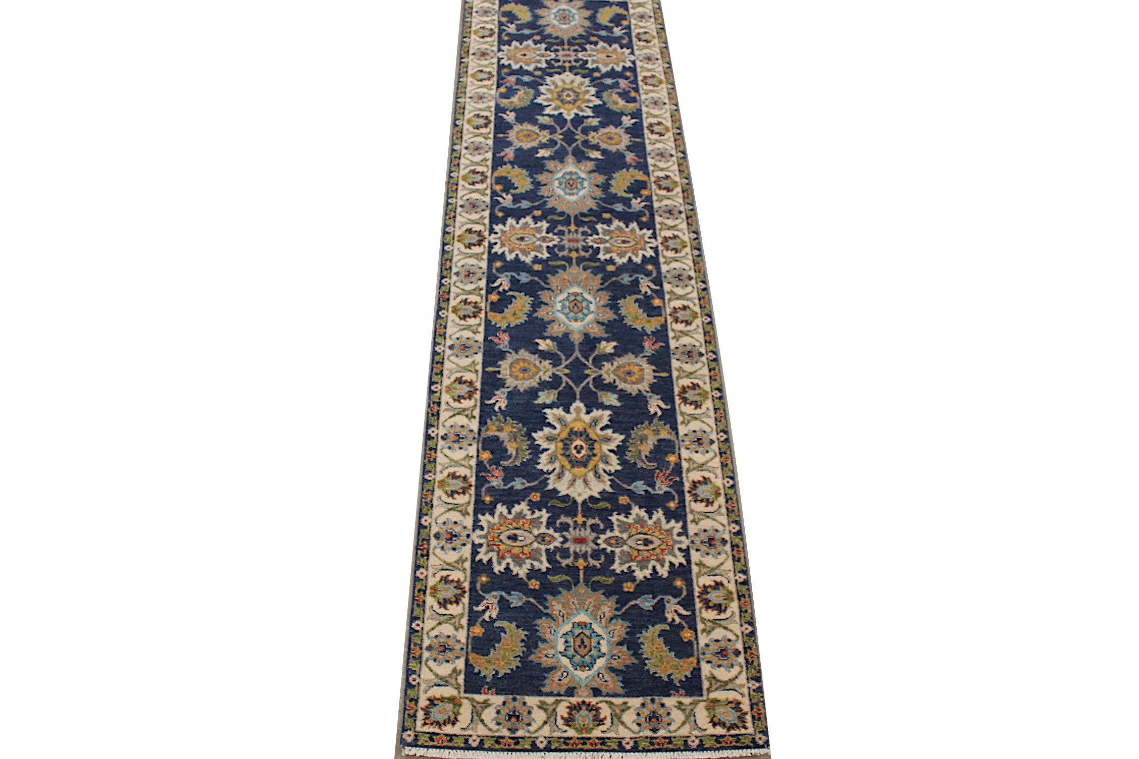 10 ft. Runner Traditional Hand Knotted Wool Area Rug - MR028000