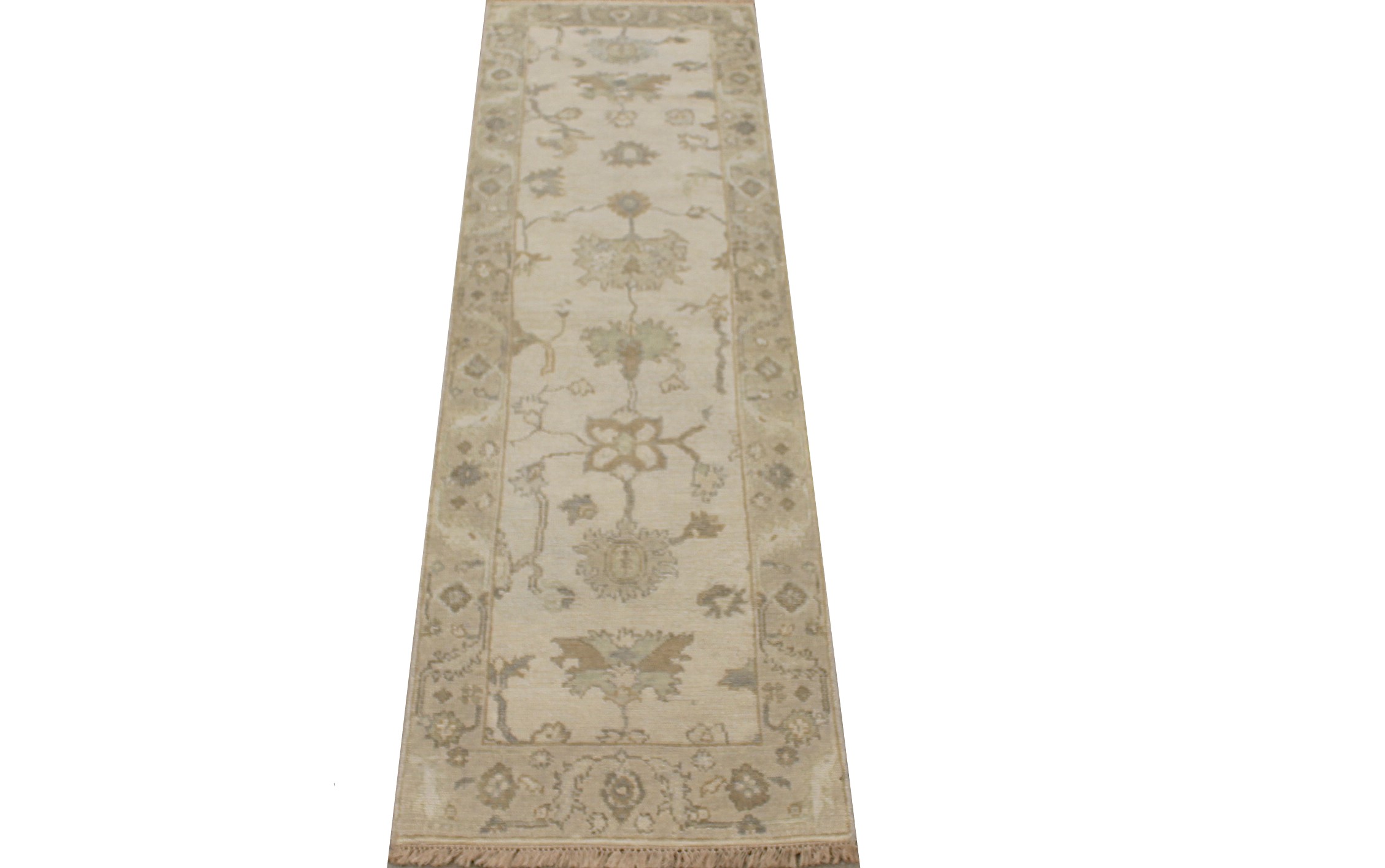 8 ft. Runner Oushak Hand Knotted Wool Area Rug - MR028071