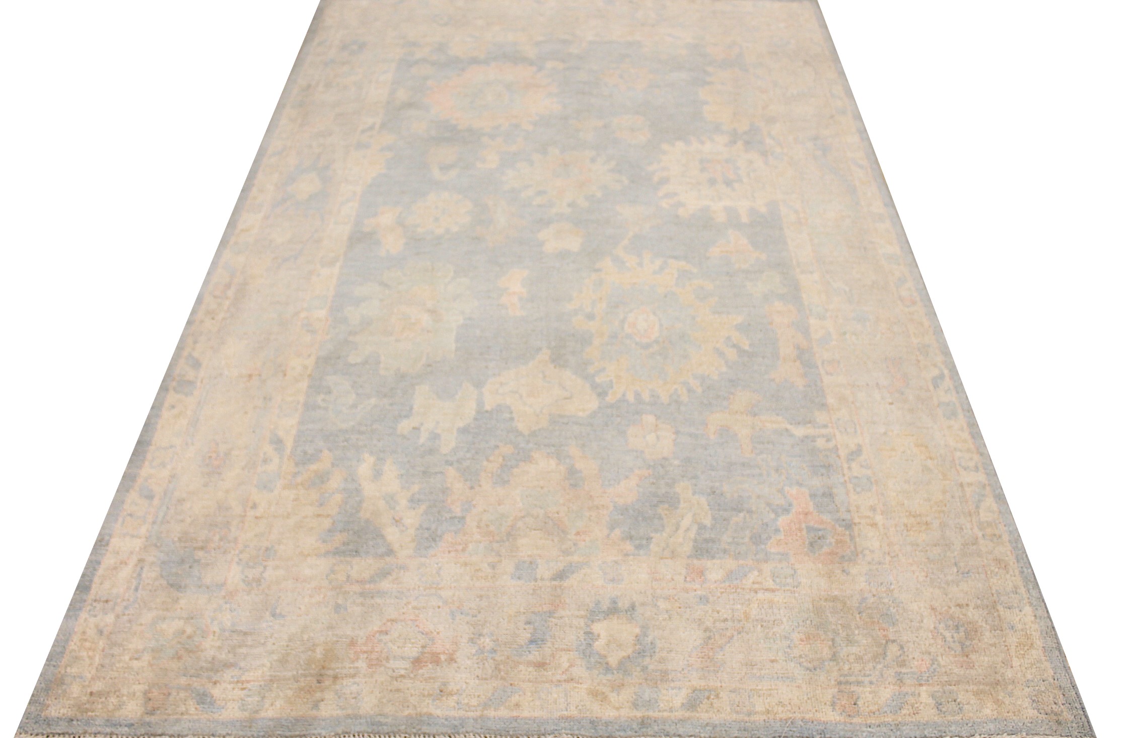 6x9 Oushak Hand Knotted Wool Area Rug - MR028085