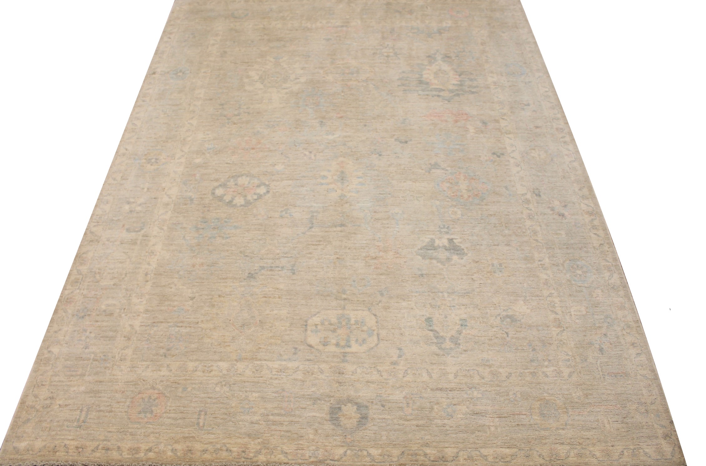 9x12 Oushak Hand Knotted Wool Area Rug - MR028086