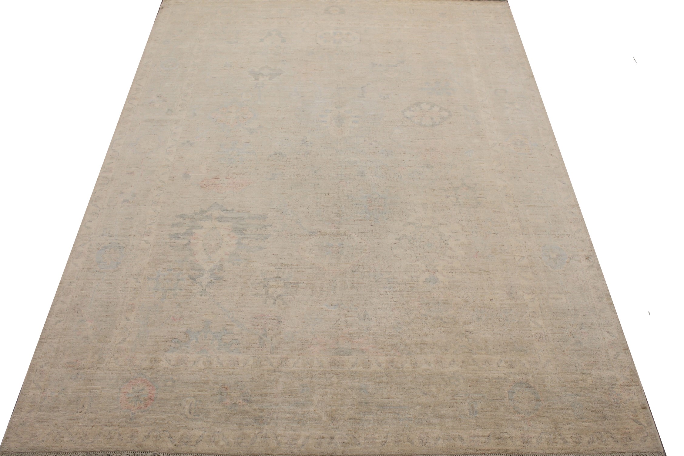 9x12 Oushak Hand Knotted Wool Area Rug - MR028086