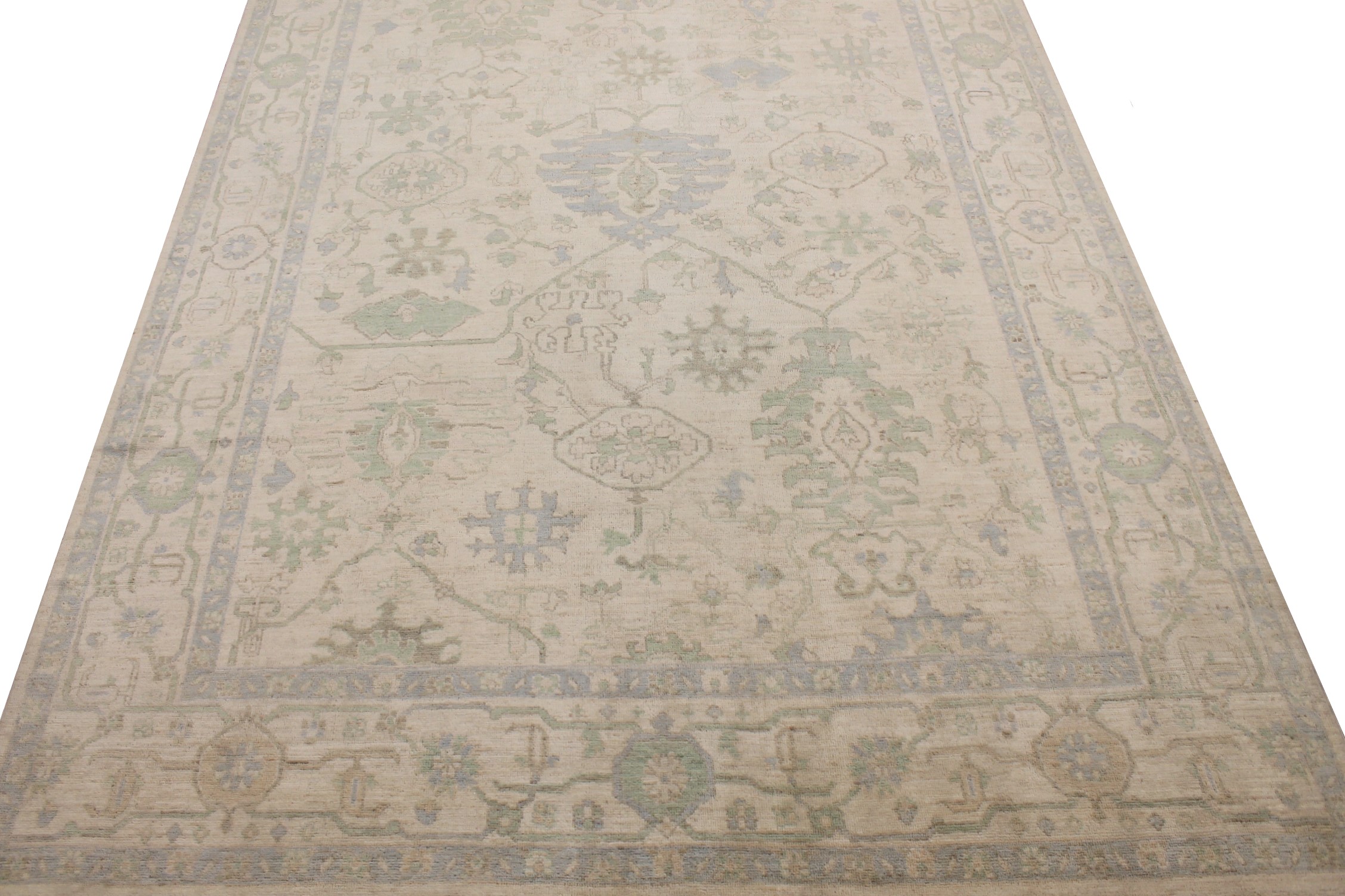 9x12 Oushak Hand Knotted Wool Area Rug - MR028087