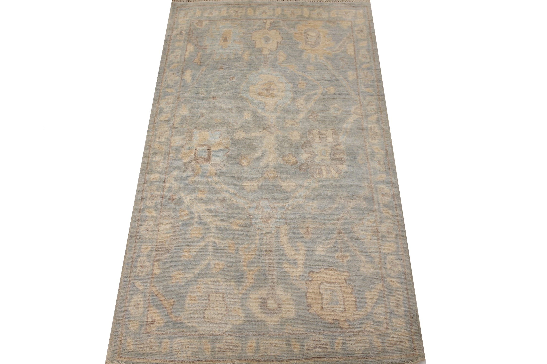 3x5 Oushak Hand Knotted Wool Area Rug - MR028109
