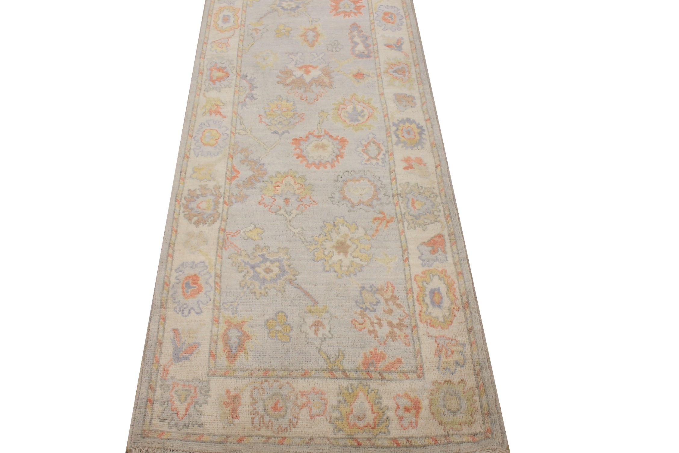 8 ft. Runner Oushak Hand Knotted Wool Area Rug - MR028120