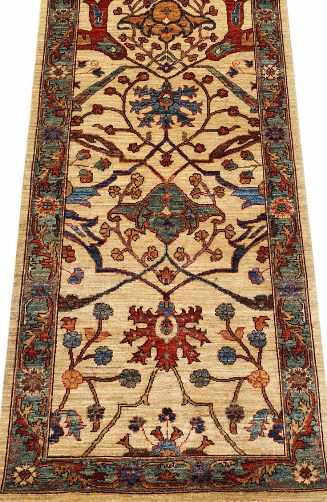 10 ft. Runner Aryana & Antique Revivals Hand Knotted Wool Area Rug - MR028165