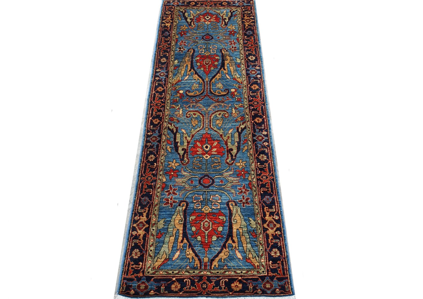 8 ft. Runner Aryana & Antique Revivals Hand Knotted Wool Area Rug - MR028178