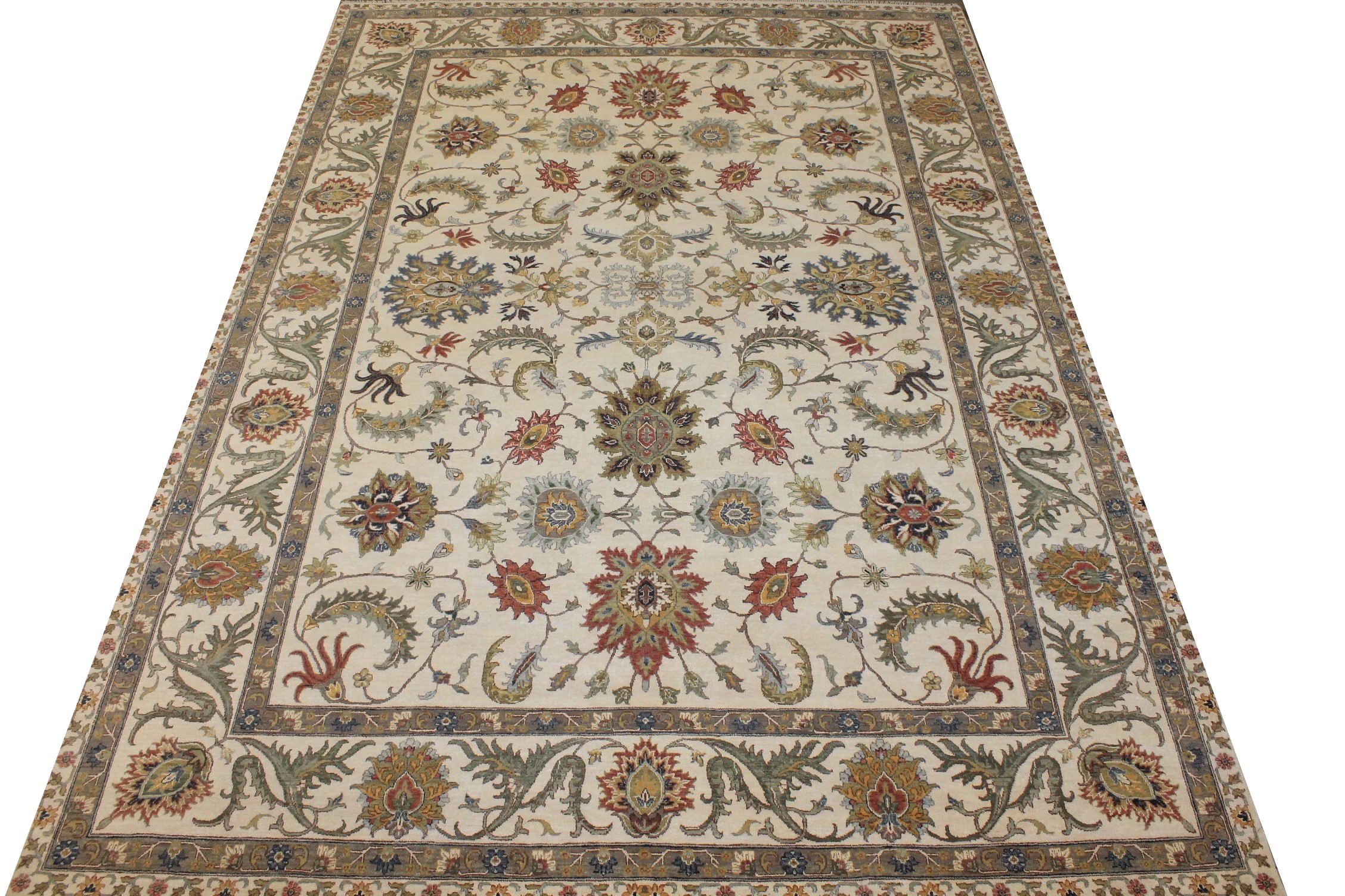10x14 Traditional Hand Knotted Wool Area Rug - MR028189