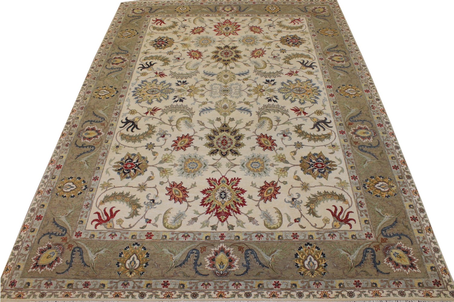 10x14 Traditional Hand Knotted Wool Area Rug - MR028202