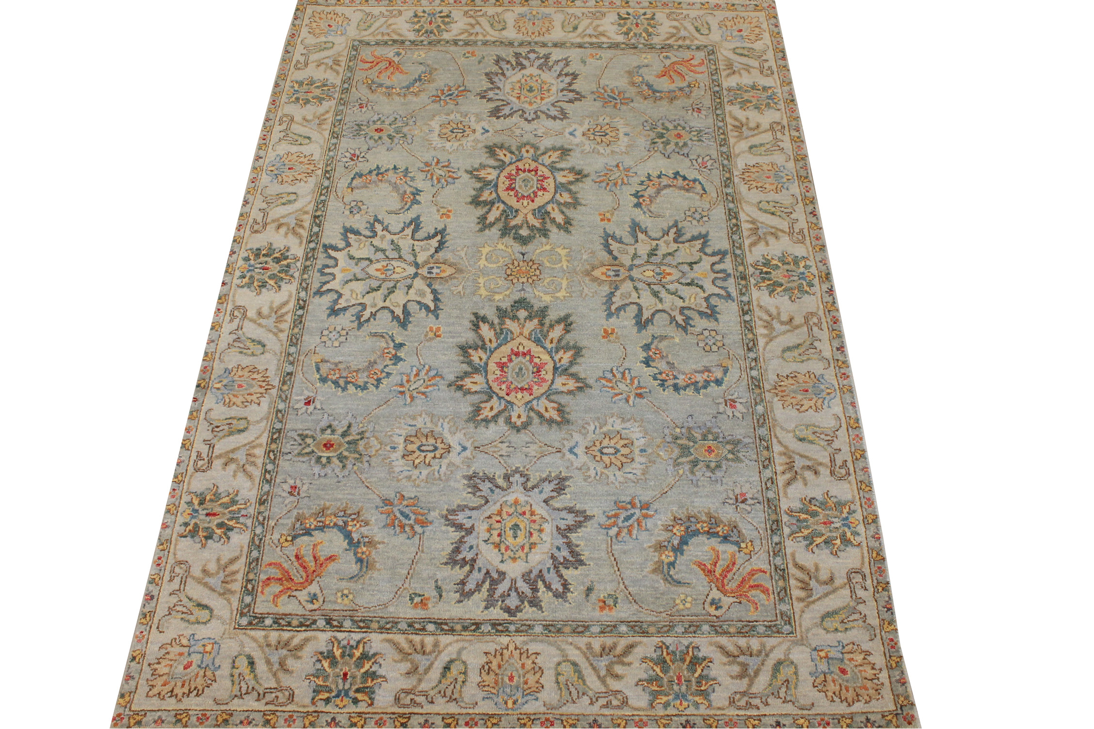4x6 Traditional Hand Knotted Wool Area Rug - MR028207