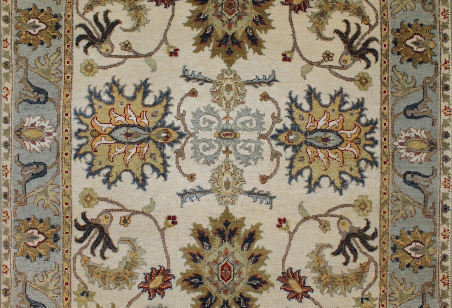 Wide Runner Traditional Hand Knotted Wool Area Rug - MR028211