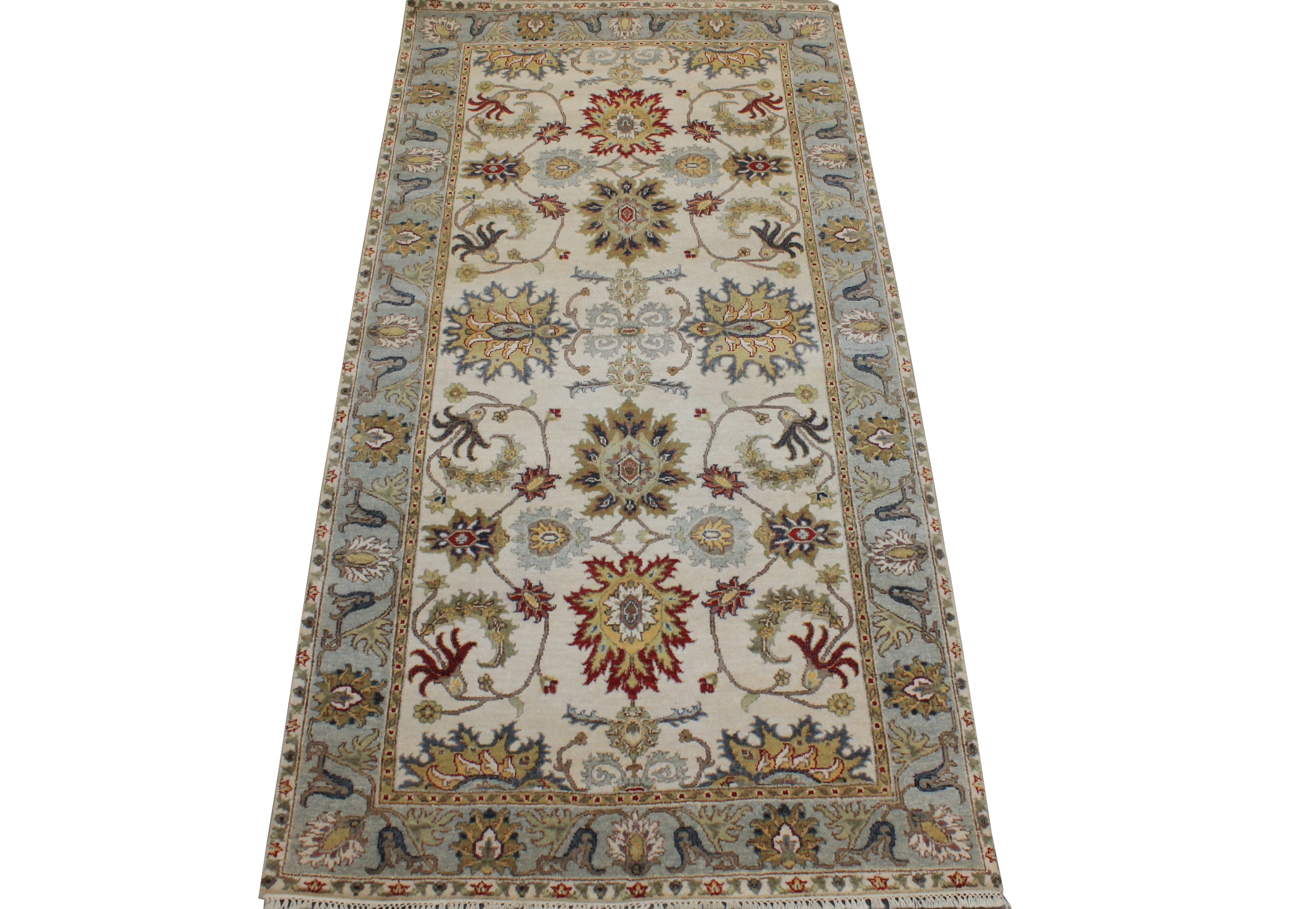 Wide Runner Traditional Hand Knotted Wool Area Rug - MR028211