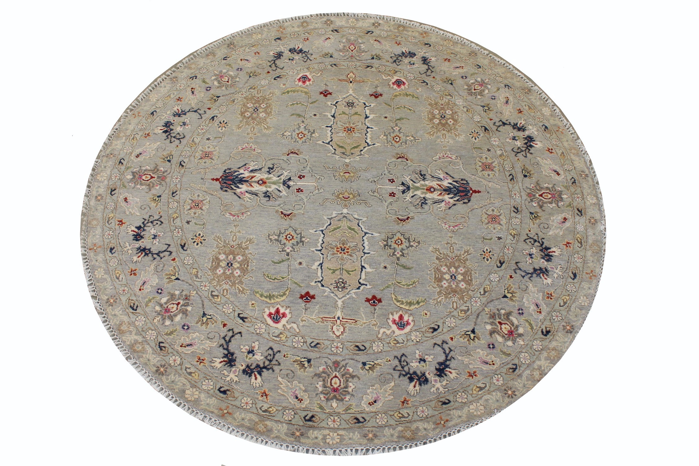 6 ft. - 7 ft. Round & Square Traditional Hand Knotted Wool Area Rug - MR028216