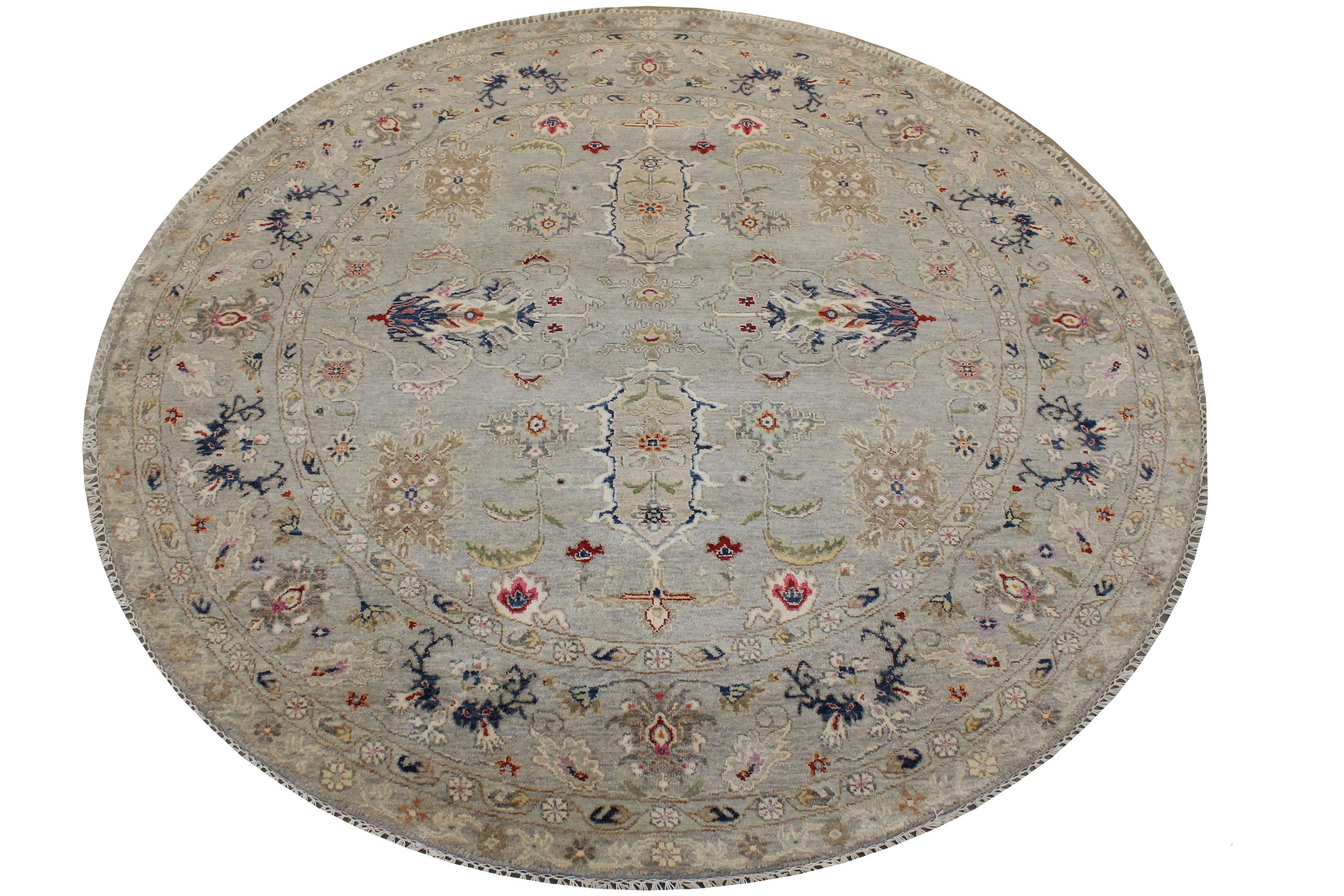 6 ft. - 7 ft. Round & Square Traditional Hand Knotted Wool Area Rug - MR028216