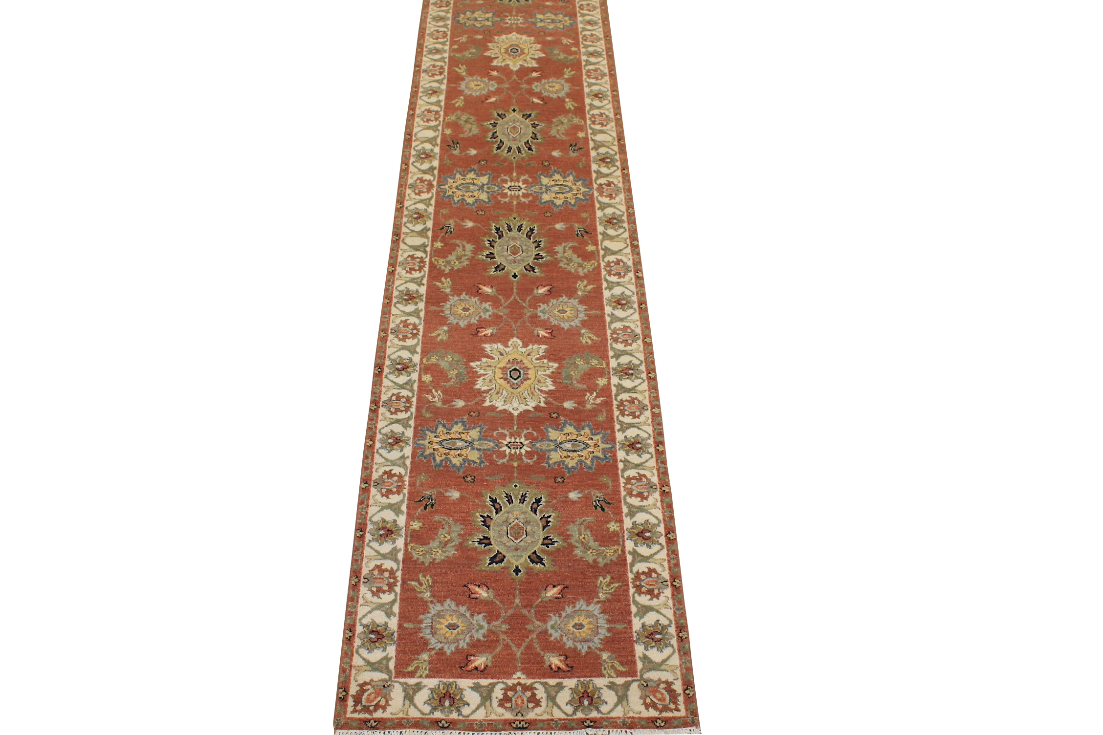 12 ft. Runner Traditional Hand Knotted Wool Area Rug - MR028218