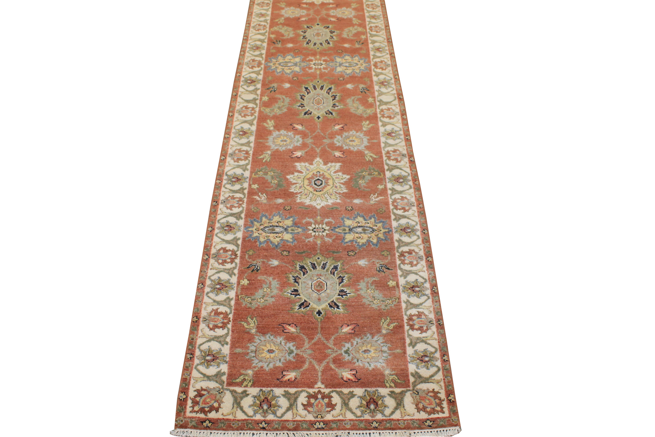 12 ft. Runner Traditional Hand Knotted Wool Area Rug - MR028218