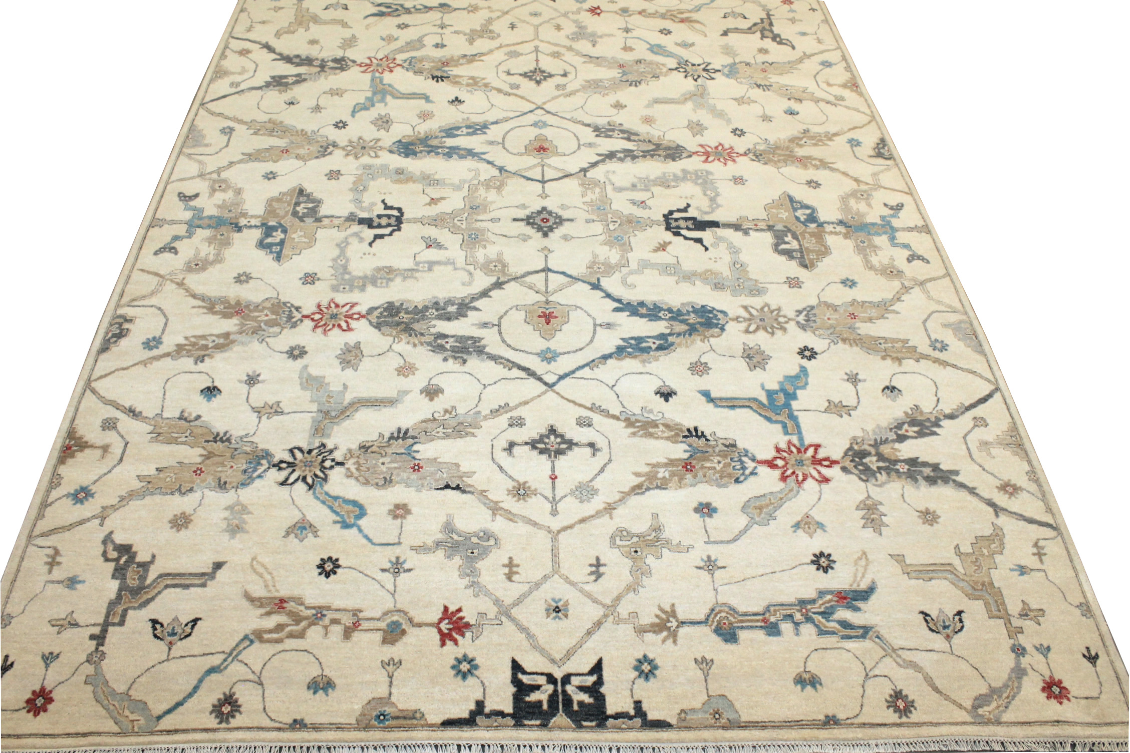 9x12 Traditional Hand Knotted Wool Area Rug - MR028228