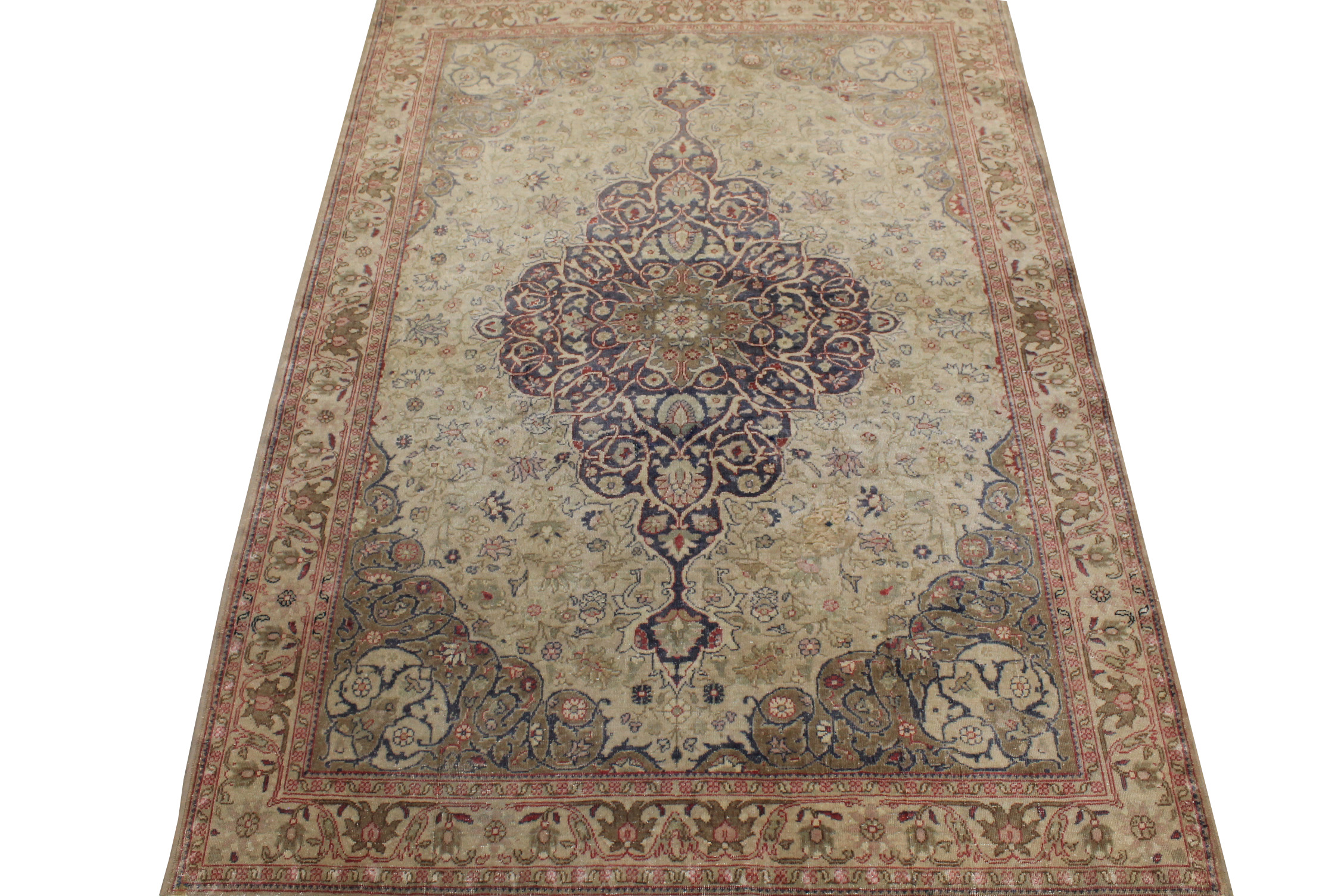 4x6 Vintage Hand Knotted Wool Area Rug - MR028237