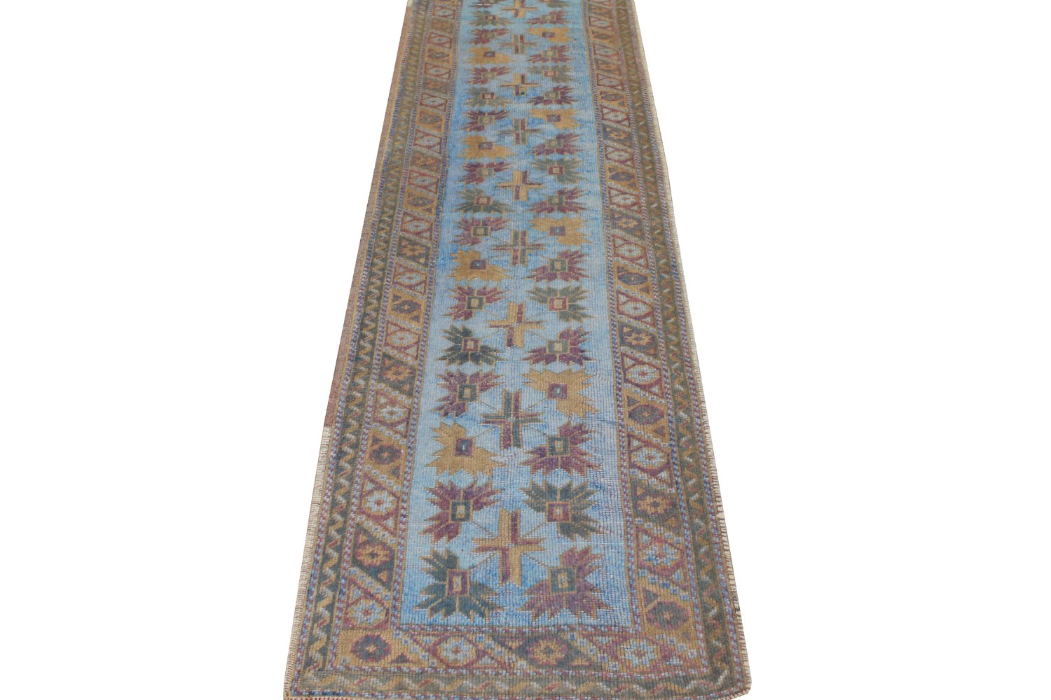 8 ft. Runner Anatolia Hand Knotted Wool Area Rug - MR028242