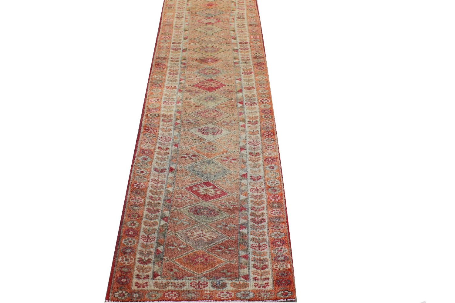 12 ft. Runner Anatolia Hand Knotted Wool Area Rug - MR028250