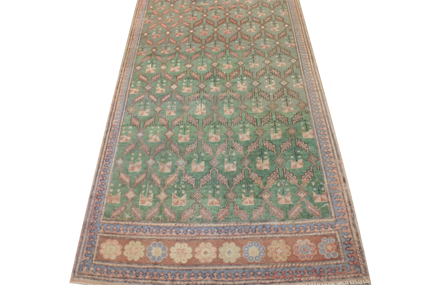 Wide Runner Anatolia Hand Knotted Wool Area Rug - MR028263