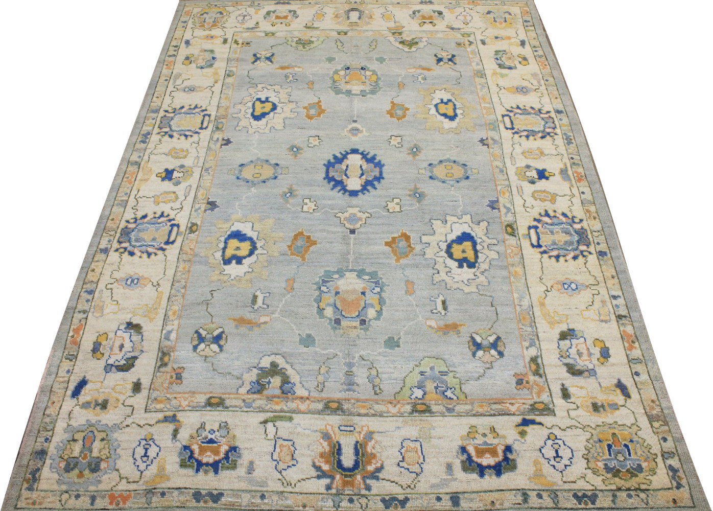 9x12 Oushak Hand Knotted Wool Area Rug - MR028284