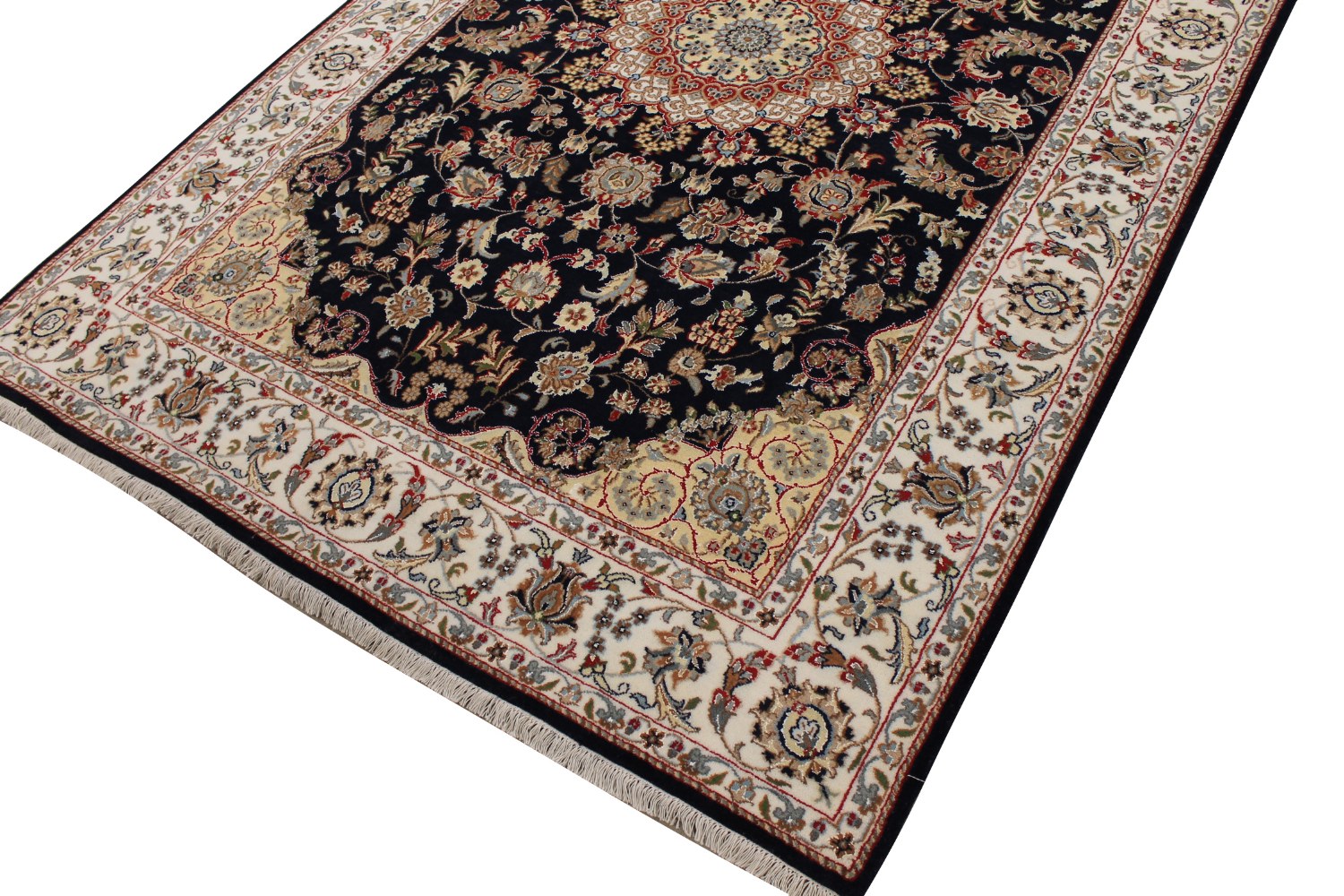 6x9 Traditional Hand Knotted Wool Area Rug - MR028297