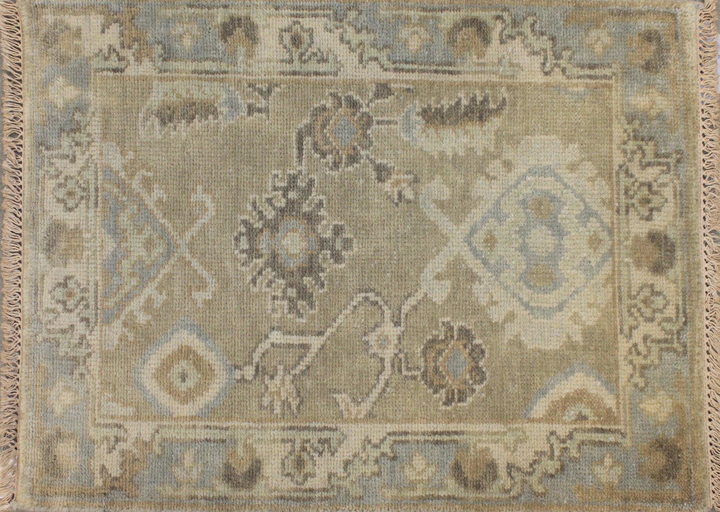 2X3 Oushak Hand Knotted Wool Area Rug - MR028310