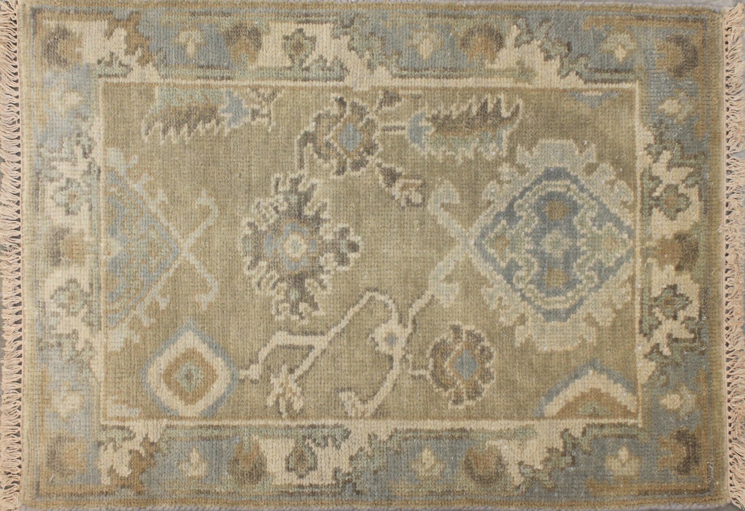 2X3 Oushak Hand Knotted Wool Area Rug - MR028311