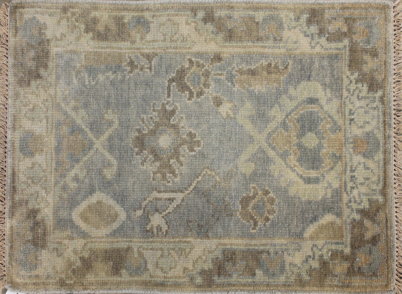 2X3 Oushak Hand Knotted Wool Area Rug - MR028312