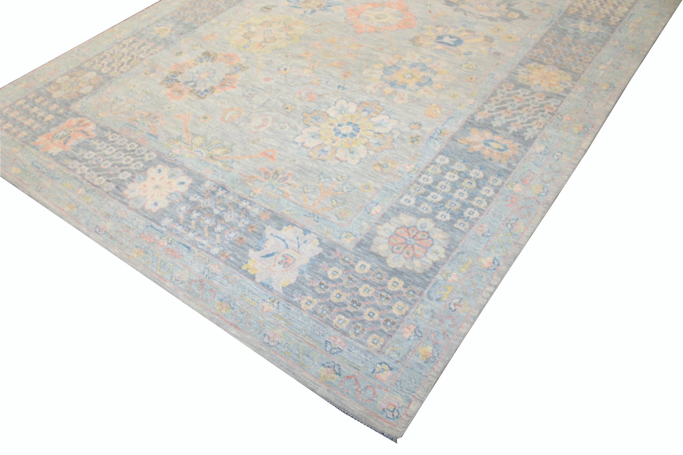 10x14 Oushak Hand Knotted Wool Area Rug - MR028370