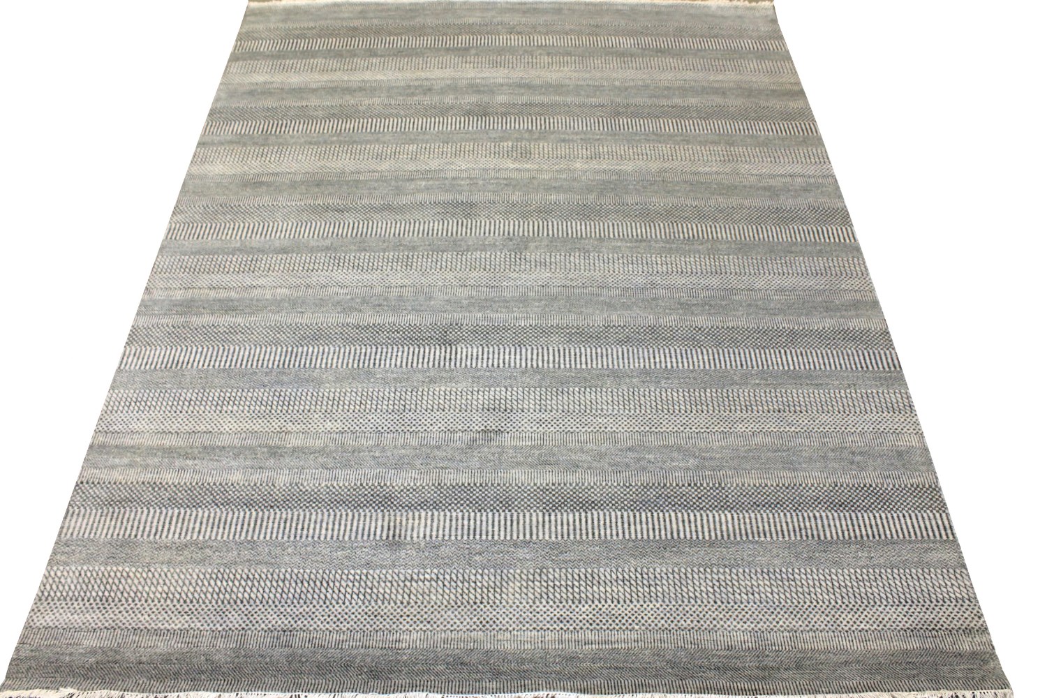 8x10 Casual Hand Knotted Wool Area Rug - MR028381