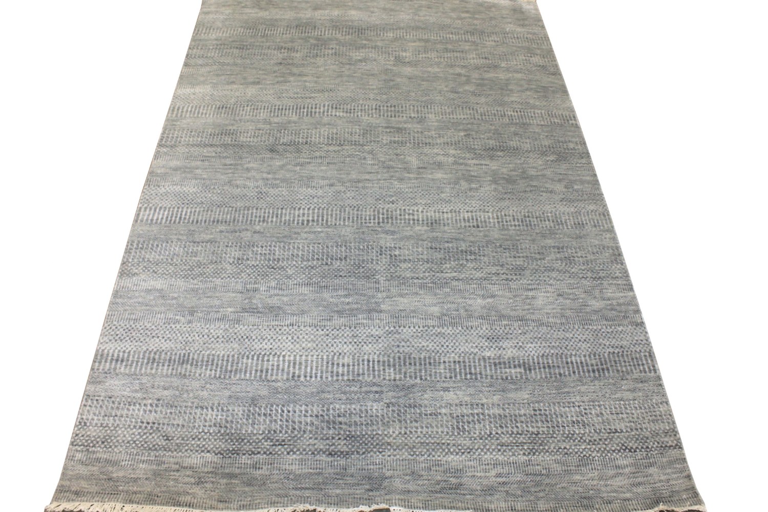6x9 Casual Hand Knotted Wool Area Rug - MR028384