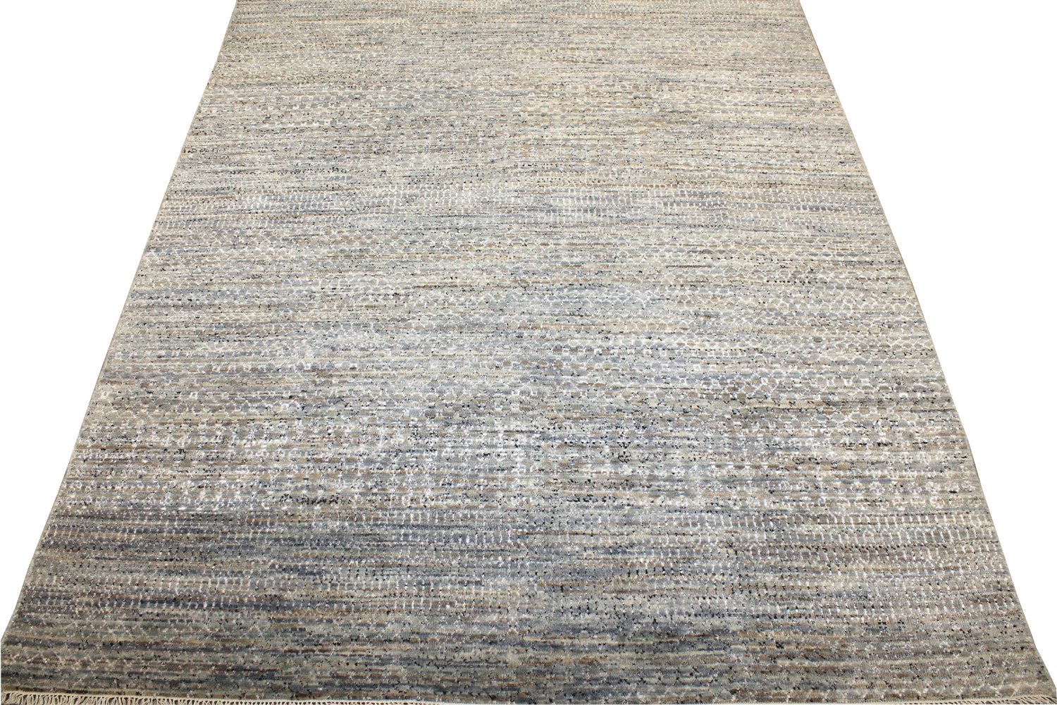 8x10 Casual Hand Knotted Wool Area Rug - MR028388